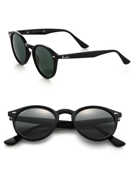 ray ban round sunglasses black|ray ban round sunglasses women's.